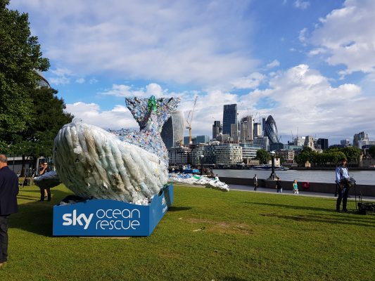 10 Metre Plastic Whale 'Plasticus' Comes to Bow