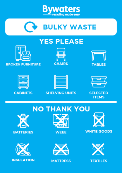 Bywaters Bulky Waste Poster